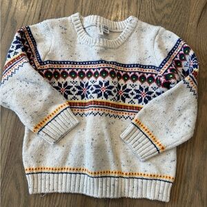 Janie and Jack Multicolor Patterned Sweater